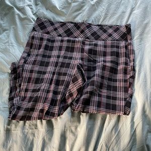 Plaid High-Waisted Capri Leggings, Torrid Size 2